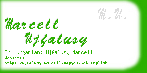 marcell ujfalusy business card